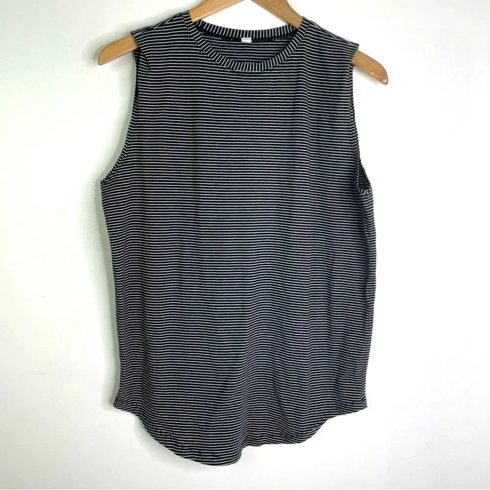 Lululemon Striped Tank Top Black & White - Picture 6 of 6